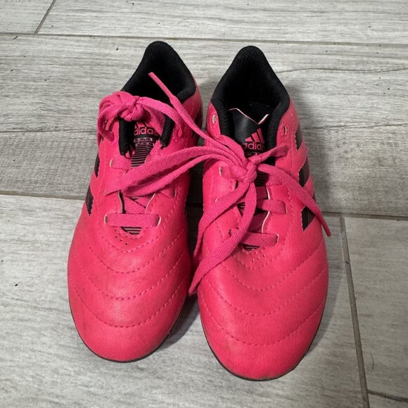 Adidas Kids Soccer Cleats Pink & Black Size 12K Synthetic Uppers Comfortable Fit - Picture 2 of 8